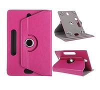 AKNICI 360° Rotation 10 Pouces Universal Coque pour Simbans PicassoTab 10/Vankyo MatrixPad S30 S20/YOTOPT K107/BEISTA 10/TOSCIDO K108 W109 X104 X108/LNMBBS 10/CHUWI 10/JUSYEA 10/HAOQIN 10, Rose Rouge