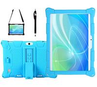 AKNICI Coque Étui Antichoc pour YOTOPT K107,BEISTA 10,TOSCIDO K108/W109/X104/X108,LNMBBS X30,YUNTAB K107,MEBERRY M6,GOODTEL G3,DUODUOGO S60,Novel TTT 10,TENGYI 10,Bandoulière et Stylet - Bleu Ciel