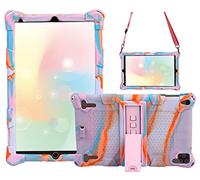 AKNICI Coque Étui Housse pour YOTOPT U10 G12 10/GOODTEL G2/DUODUOGO G12 P8/YESTEL X2/JUSYEA J6/YUMKEM T13/AOYODKG Tab A1/Novel TTT/TEENO/NAQU/Allmeida/ZONMAI/HMAI, Bandoulière, Rose Violet