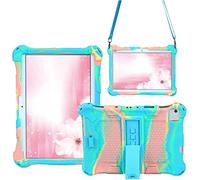 AKNICI Coque Étui pour Blackview Tab8/Tab 8E/Tab9/Tab10, TECLAST P20HD/M40/M40 Pro, YESTEL T5, AOYODKG A39/Tab-A3/A5, Vastking KingPad K10/K10 Pro Tablette Tactile, Bandoulière, Pink Bleu