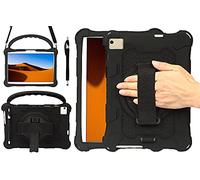 AKNICI Coque Étui pour Blackview Tab8/Tab 8E/Tab9/Tab10,TECLAST P20HD/M40/M40 Pro,YESTEL T5,AOYODKG A39/Tab-A3/A5,Vastking KingPad K10/K10 Pro [Bandoulière/Stylo/Courroie de Maintien 360°] Noir