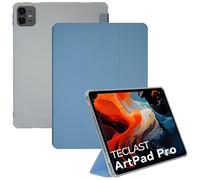 AKNICI Coque Étui pour TECLAST Artpad Pro Tablette Tactile 12.7 Pouces, Ultra Mince PU Housse Étui Case de Protection avec Veille/Réveil Automatique TPU Souple Coque Arrière, Bleu