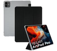 AKNICI Coque Étui pour TECLAST Artpad Pro Tablette Tactile 12.7 Pouces, Ultra Mince PU Housse Étui Case de Protection avec Veille/Réveil Automatique TPU Souple Coque Arrière, Noir