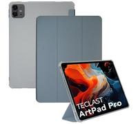 AKNICI Coque Étui pour TECLAST Artpad Pro Tablette Tactile 12.7 Pouces, Ultra Mince PU Housse Étui Case de Protection avec Veille/Réveil Automatique TPU Souple Coque Arrière, Gris