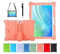 AKNICI Coque Étui pour YOTOPT K107/BEISTA 10/TOSCIDO K108 W109/LNMBBS X30/YUNTAB K107/MEBERRY M6/GOODTEL G3/DUODUOGO S60/Dragon Touch K10/Haehne 10,1/TECLAST M30/YESTEL X7,Bandoulière et Stylet,Rose