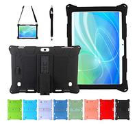 AKNICI Coque Étui pour YOTOPT K107/BEISTA 10/TOSCIDO K108 W109/LNMBBS X30/YUNTAB K107/MEBERRY M6/GOODTEL G3/DUODUOGO S60/Dragon Touch K10/LuTeyi 10/SANNUO 10.1/JANWIL 10,Bandoulière et Stylet,Noir