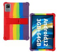 AKNICI Coque Silicone pour Blackview Tab60 WiFi/Blackview Tab60 Pro/TECLAST P30/ TECLAST P30T/ OSCAL Pad 80 WiFi Tablette 10 Pouces, Housse de Protection avec Fonctions de Support, Le Rainbow