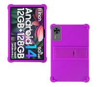 AKNICI Coque Silicone pour DOOGEE T36/ TECLAST T60AI/ Blackview MEGA2 Tablette 12 Pouces, Housse de Protection avec Fonctions de Support pour DOOGEE T36/ TECLAST T60AI/ Blackview MEGA2, Violet