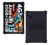 AKNICI Coque Silicone pour DOOGEE Tab G6 / KINGRID T90 Tablette 11 Pouces, Housse de Protection avec Fonctions de Support pour DOOGEE Tab G6 / KINGRID T90 Tablette 11 Pouces, Noir