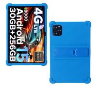 AKNICI Coque Silicone pour DOOGEE Tab G6 / KINGRID T90 Tablette 11 Pouces, Housse de Protection avec Fonctions de Support pour DOOGEE Tab G6 / KINGRID T90 Tablette 11 Pouces, Bleu