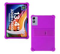 AKNICI Coque Silicone pour DOOGEE Tab G6 Max/TABWEE T60 Pro/TECLAST T65 Plus/TECLAST T65/ OSCAL Pad 200 Tablette 13.4 Pouces, Housse de Protection avec Fonctions de Support, Violet