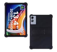 AKNICI Coque Silicone pour DOOGEE Tab G6 Max/TABWEE T60 Pro/TECLAST T65 Plus/TECLAST T65/ OSCAL Pad 200 Tablette 13.4 Pouces, Housse de Protection avec Fonctions de Support, Noir