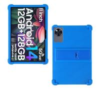 AKNICI Coque Silicone pour DOOGEE U11/ Blackview Tab 90 WiFi/Blackview Tab9Wifi/ Blackview Tab 90 Tablette 11 Pouces, Housse de Protection avec Fonctions de Support pour DOOGEE U11, Bleu