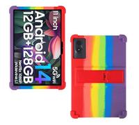 AKNICI Coque Silicone pour DOOGEE U11/DOOGEE U11 Pro/Blackview Tab 90 WiFi/Blackview Tab9Wifi/Blackview Tab 90 Tablet 11 Zoll, Housse de Protection avec Fonctions de Support, Le Rainbow