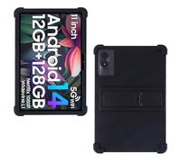 AKNICI Coque Silicone pour DOOGEE U11/DOOGEE U11 Pro/Blackview Tab 90 WiFi/Blackview Tab9Wifi/Blackview Tab 90 Tablet 11 Zoll, Housse de Protection avec Fonctions de Support, Noir