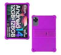 AKNICI Coque Silicone pour DOOGEE U11/ DOOGEE U11 Pro/Blackview Tab 90 WiFi/Blackview Tab9Wifi/ Blackview Tab 90 Tablette 11 Pouces, Housse de Protection avec Fonctions de Support, Violet