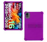 AKNICI Coque Silicone pour DOOGEE U12 Tablette Android 16 Tablette 12 Pouces, Housse de Protection avec Fonctions de Support pour DOOGEE U12 Tablette Android 16 Tablette 12 Pouces, Violet