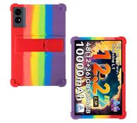 AKNICI Coque Silicone pour TABWEE T60 Tablette 12.2 Pouces, Housse de Protection avec Fonctions de Support, Le Rainbow
