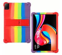 AKNICI Coque Silicone pour TCL Tab 10L Génération 4 Tablette 10 Pouces, Housse de Protection avec Fonctions de Support pour TCL Tab 10L Génération 4 Tablette 10 Pouces, Le Rainbow