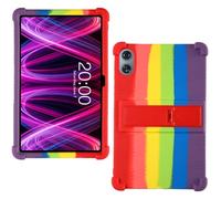 AKNICI Coque Silicone pour TECLAST T60Plus 90Hz Tablette Tactile 12 Pouces, Housse de Protection avec Fonctions de Support pour TECLAST T60Plus 90Hz Tablette Tactile 12 Pouces, Le Rainbow