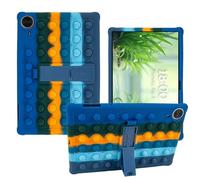 AKNICI Coque Silicone pour TECLAST T70/ Byxsb G140L/ LOGICOM Tab XXL 14/ Urao 140L/ MAXLEGEN M14/ RUSHAR A140 Tablette 14 Pouces, Housse de Protection avec Fonctions de Support, Bleu Foncé