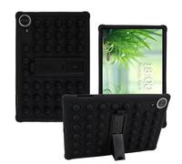 AKNICI Coque Silicone pour TECLAST T70/ Byxsb G140L/ LOGICOM Tab XXL 14/ Urao 140L/ MAXLEGEN M14/ RUSHAR A140 Tablette 14 Pouces, Housse de Protection avec Fonctions de Support, Noir