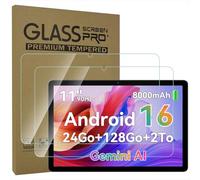 AKNICI [Lot de 2 Protection Écran pour KINGRID T90 Tablette Tactile 11 Pouces, Film de Protection en Verre Trempé pour KINGRID T90 Tablette Tactile 11 Pouces, 9H Dureté, Anti Rayures