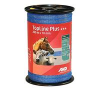 AKO Clôture bande Topline Plus tricond Multicolore, Couleur : Bleu ; Longueur : 200 m x 10 mm