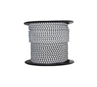 AKO Cordelette élastique électrifiée 6 mm, 3 conducteurs inox, rouleau 50 m conducteur de courant