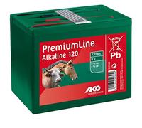 AKO Fencing Batterie alcaline 9 V 120 Ah alcaline Alimentation pour appareils de clôture électrique Tension constante Longue durée de Vie