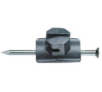 AKO Isolateur à clou noir - 50 pièces avec clou de 7 cm