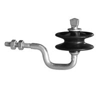 AKO Isolateur d'angle avec filetage métrique M6 pour cordelette, corde et fil