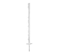 AKO Piquet de clôture PVC - TITAN - 110 cm, blanc quasi incassable
