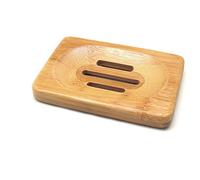 Akoak Accessoires de salle de bain Porte-savon fait main en bambou naturel en bambou Porte Savon