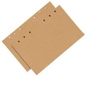AKOAK Lot de 160 feuilles de papier vierge pour journal rechargeable 6 trous A6