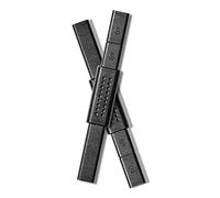 AKOAK Lot de 2 aimants puissants œil de chat multifonction en forme de S avec motif rayé, aimant noir fantaisie pour vernis à ongles