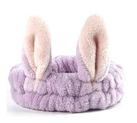 AKOAK Lot de 2 bandeaux oreilles de chat, utilisés pour le maquillage du visage, le lavage du visage, le démaquillant, outil mignon pour garder vos cheveux et une humeur vive (convient à toutes les