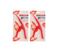 AKOAK Lot de 2 pinces à éplucher rapidement les crevettes, couteau de nettoyage en plastique de qualité supérieure pour éplucher les crevettes, gadget de cuisine