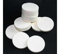 AKOAK Lot de 20 éponges rondes pour maquillage du visage et du visage Couleur : blanc.