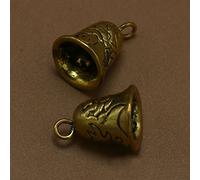 AKOAK Lot de 24 pendentifs en forme de clochettes de style vintage - Bronze antique - Pour la fabrication de bijoux - Décoration à suspendre au sapin de Noël