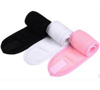 AKOAK Lot de 3 bandeaux de spa pour femme, ultra doux et réglables pour le lavage du visage, la douche, le masque facial, les soins de la peau et le sport, antidérapant, extensible