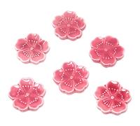 AKOAK Sakura Lot de 6 porte-baguettes élégants en céramique de style japonais pour décoration d'intérieur Rose