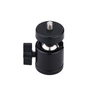 Akoak Support de fixation pour trépied à tête sphérique pivotante 6,35 mm pour appareil photo reflex numérique, caméscope et éclairage