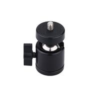 Akoak Support de fixation pour trépied à tête sphérique pivotante 6,35 mm pour appareil photo reflex numérique, caméscope et éclairage