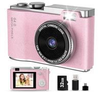 AKOFIC Appareil Photo Enfant, 2,4 Pouces Appareils Photos Numériques pour Enfants, 1080P HD Mini Caméra Enfant Rechargeable avec 32GB Carte, Caméra Jouet Cadeau pour Filles Garçons de 3 à 10 Ans