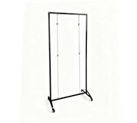 AKOGG Métal Présentoir sur Pied,Chevalet De Présentation avec roulettes,Support Pliable,Porte Affiche Multifonctionnel,pour Expositions d'art,Tableau Publicitaire(1pcs,60 * 160cm/23.6 * 63in)