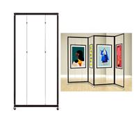 AKOGG Présentoir Pliable sur Pied avec roulettes - Support d'affiche Réutilisable, Étagère Publicitaire et Chevalet de Peinture pour Stands de Présentation(1pcs,100 * 240cm/39.4 * 94.5in)