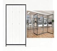 AKOGG Présentoir sur Pied,Porte Affiche Multifonctionnel,pour Expositions d'art,Chevalet De Présentation avec roulettes,Support Pliable,Tableau Publicitaire(1pcs,120 * 250cm/47.2 * 98.4in)