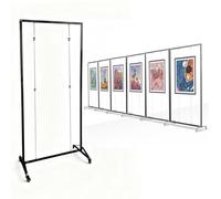AKOGG Présentoir sur Pied Tableaux,Chevalet De Présentation avec roulettes,Porte Affiche Multifonctionnel,pour Expositions d'art,Support Pliable,Tableau Publicitaire(3pcs,100 * 200cm/39.4 * 78.7in)