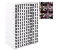 AKOLAFE Support de Rangement pour 180 Marqueurs Rangement Feutre Alcool 35x27,5 x13 CM Boite Rangement Feutre 180 Compartiments Rangement Crayon pour Crayons de Couleur, Feutres, Maison, Bureau, École